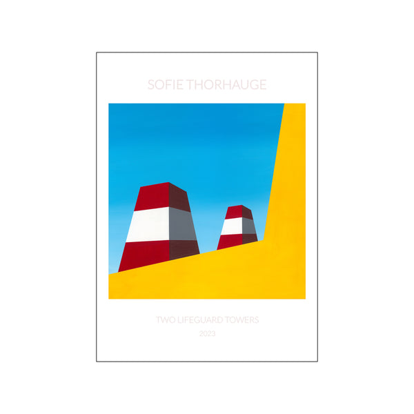 Two Lifeguard Towers — Art print by Sofie Thorhauge from Poster & Frame