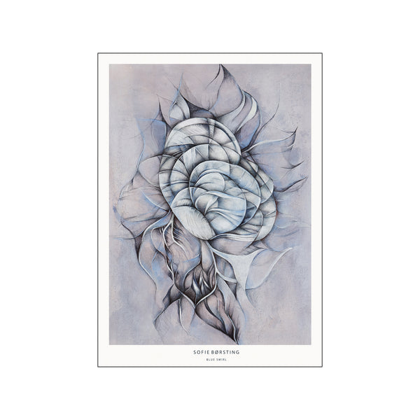 Blue Swirl — Art print by Sofie Børsting from Poster & Frame