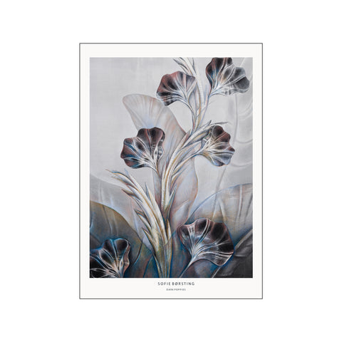 Dark Poppies — Art print by Sofie Børsting from Poster & Frame