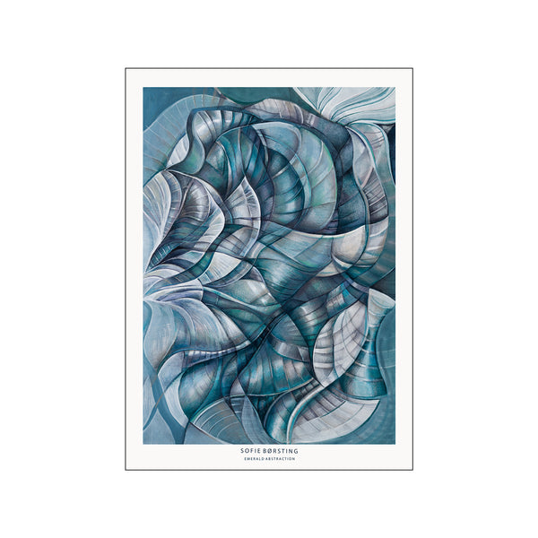 Emerald Abstraction — Art print by Sofie Børsting from Poster & Frame