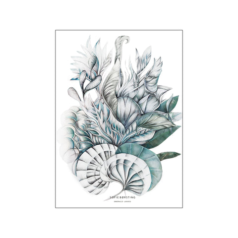 Emerald Leaves — Art print by Sofie Børsting from Poster & Frame