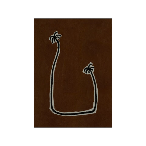 Soul Bound - Brown — Art print by Shatha Al Dafai from Poster & Frame