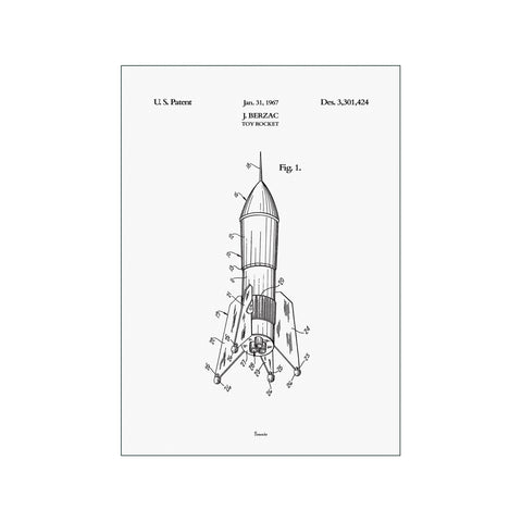 Space Rocket — Art print by Bomedo from Poster & Frame