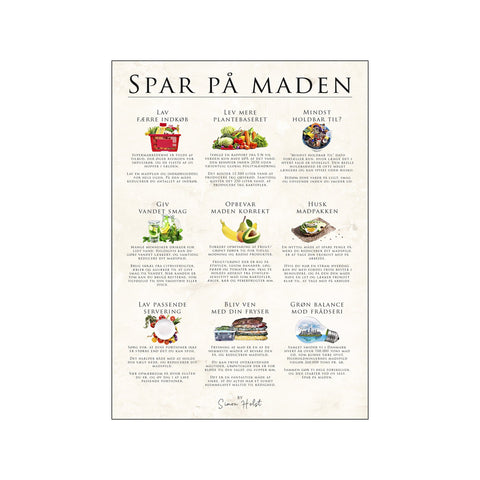 Spar på maden, sten — Art print by Simon Holst from Poster & Frame