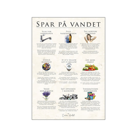 Spar på vandet, sten — Art print by Simon Holst from Poster & Frame