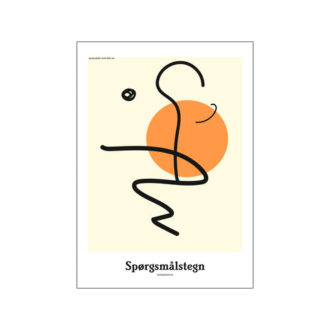 Spøgsmålstegn — Art print by Justesen Plakater from Poster & Frame