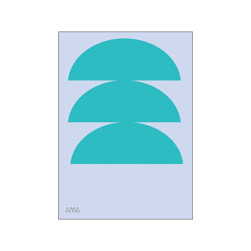 Stack Teal — Art print by Studio MAM from Poster & Frame