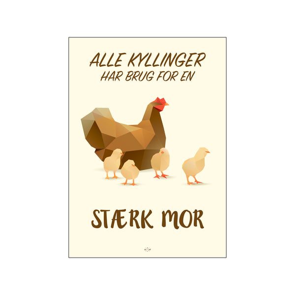 Stærk mor — Art print by Citatplakat from Poster & Frame