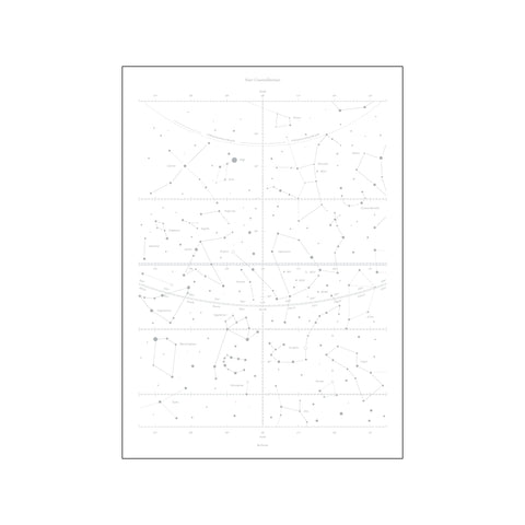 Star Constellations SILVER — Art print by By Garmi from Poster & Frame