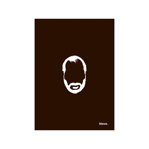 Steve - Black — Art print by Mugstars CO from Poster & Frame