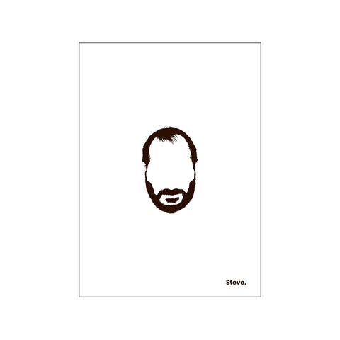 Steve - White — Art print by Mugstars CO from Poster & Frame