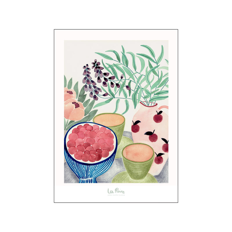Still Life with Tea and Grapes — Art print by La Poire from Poster & Frame