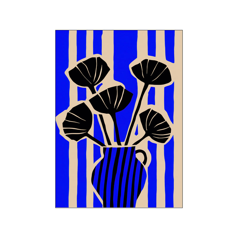 Striped Still Life Blue — Art print by Treechild from Poster & Frame