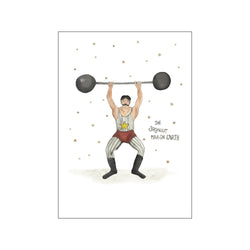 Strong man — Art print by Tiny Goods from Poster & Frame