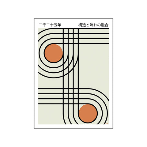 Structure meets flow — Art print by Pincely from Poster & Frame