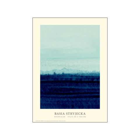 Stuck on a feeling - Blue — Art print by Permild & Rosengreen x Basia Stryjecka from Poster & Frame