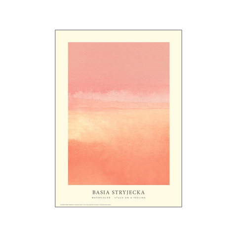 Stuck on a feeling - Peach — Art print by Permild & Rosengreen x Basia Stryjecka from Poster & Frame