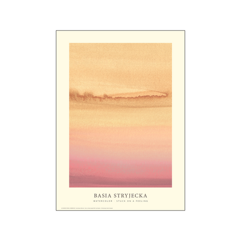 Stuck on a feeling - Pink and Sand — Art print by Permild & Rosengreen x Basia Stryjecka from Poster & Frame