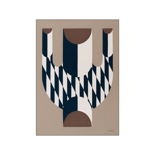 Vase with Diagonal Pattern — Art print by The Poster Club x Studio Paradissi from Poster & Frame