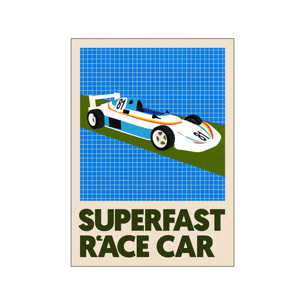 Superfast Race Car — Art print by Rosi Feist from Poster & Frame