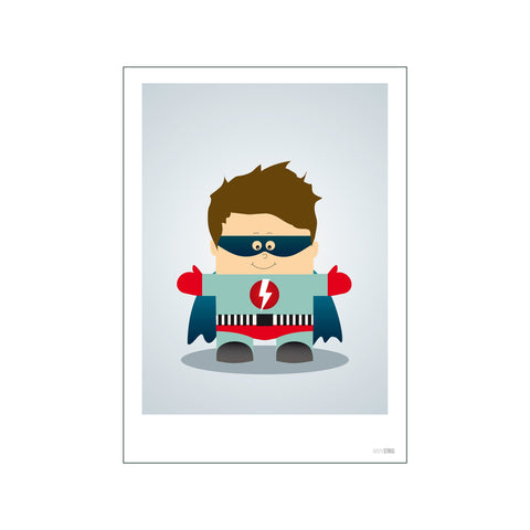 Superhero Boy — Art print by Min Streg from Poster & Frame