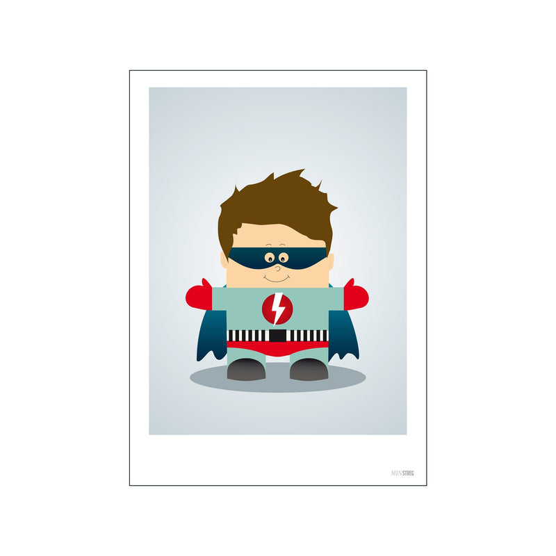 Superhero Boy — Art print by Min Streg from Poster & Frame