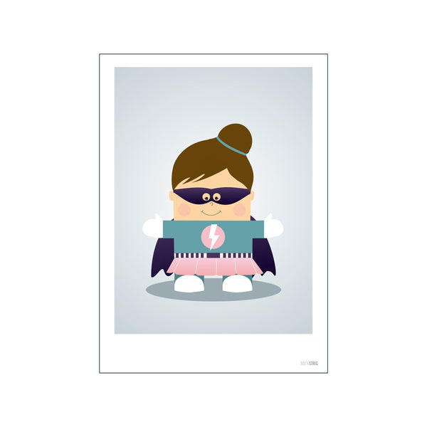 Superhero Girl — Art print by Min Streg from Poster & Frame