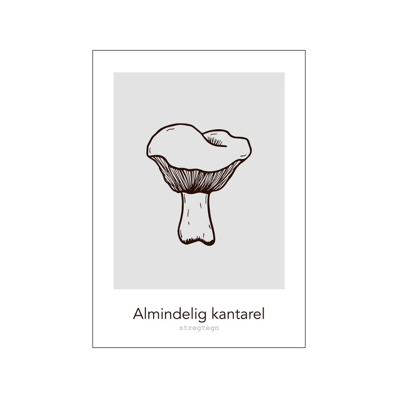 Almindelig kantarel — Art print by Stregtegn from Poster & Frame