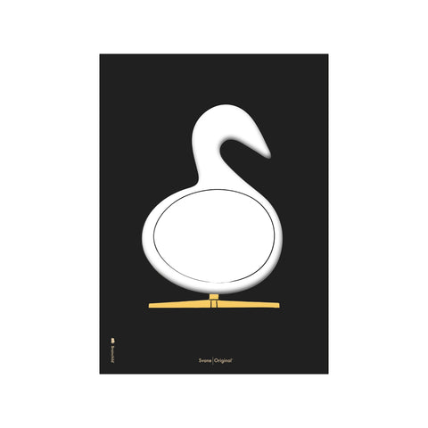 Svane Designskitse Sort — Art print by Brainchild from Poster & Frame