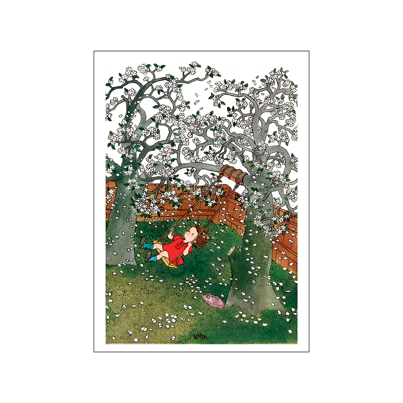 Swing - Lotta on Troublemaker Street — Art print by Astrid Lindgren from Poster & Frame