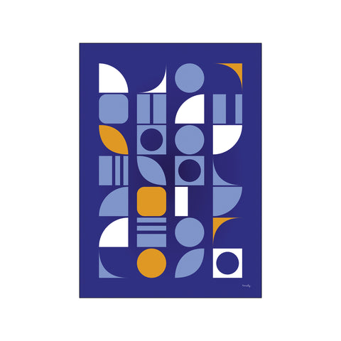 Symmetry Blueprint — Art print by Pincely from Poster & Frame