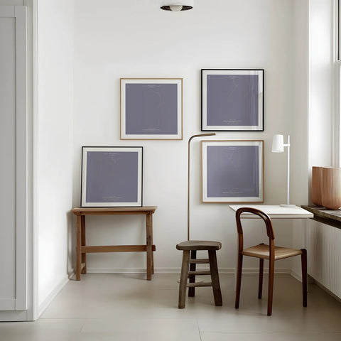 THE PLAY squared posters framed