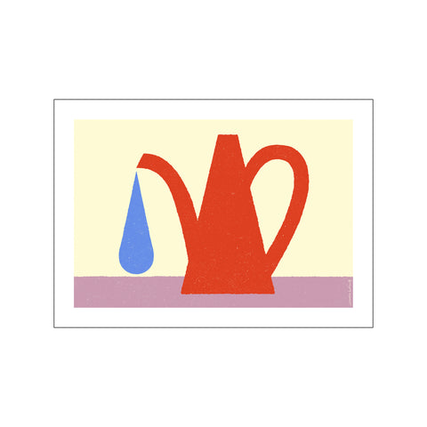 Red Watering Can — Art print by The Poster Club x Amélie Lehoux from Poster & Frame