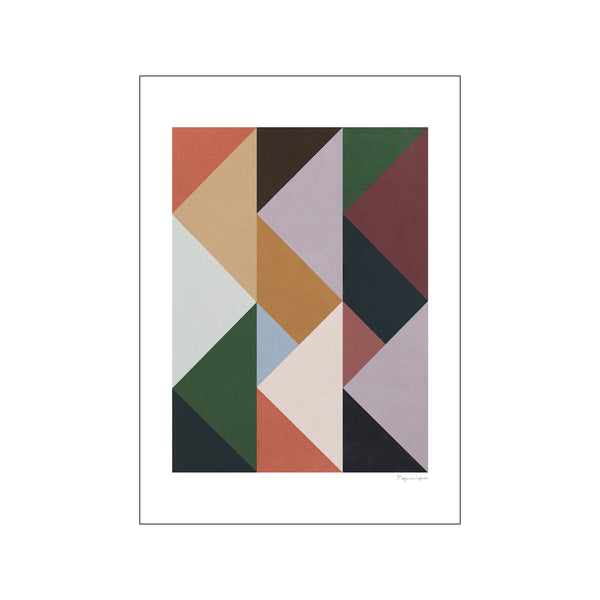 Rhythm of Triangles — Art print by The Poster Club x Berit Mogensen Lopez from Poster & Frame