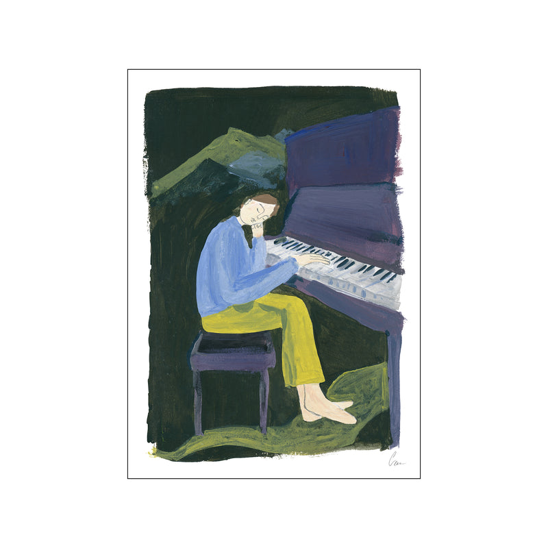 Hania at the Piano — Art print by The Poster Club x Clara Schicketanz from Poster & Frame