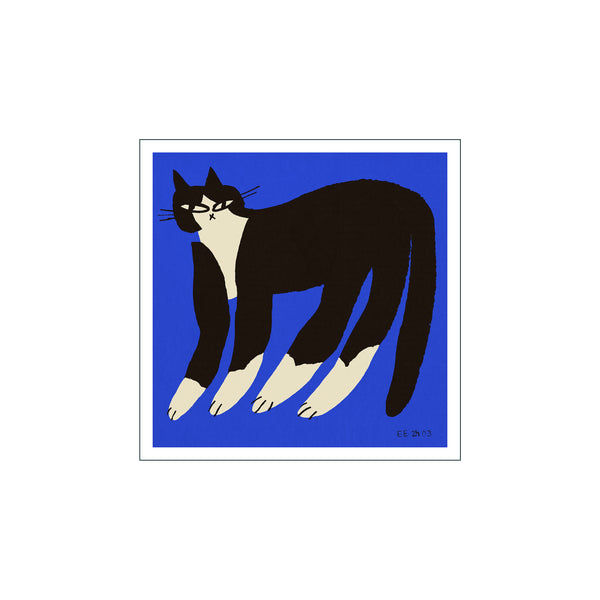 Cat in Blue — Art print by The Poster Club x Eniko Katalin Eged from Poster & Frame