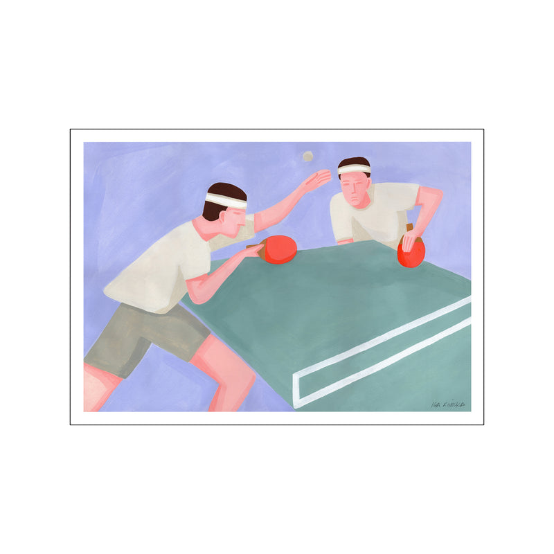 Ping Pong — Art print by The Poster Club x Iga Kosicka from Poster & Frame