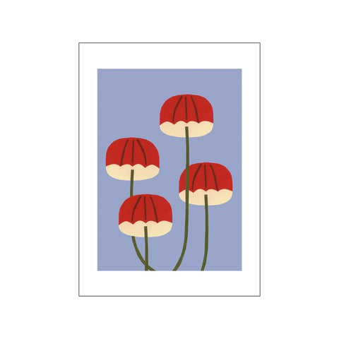 Umbrella Mushrooms — Art print by The Poster Club x Makitoy from Poster & Frame