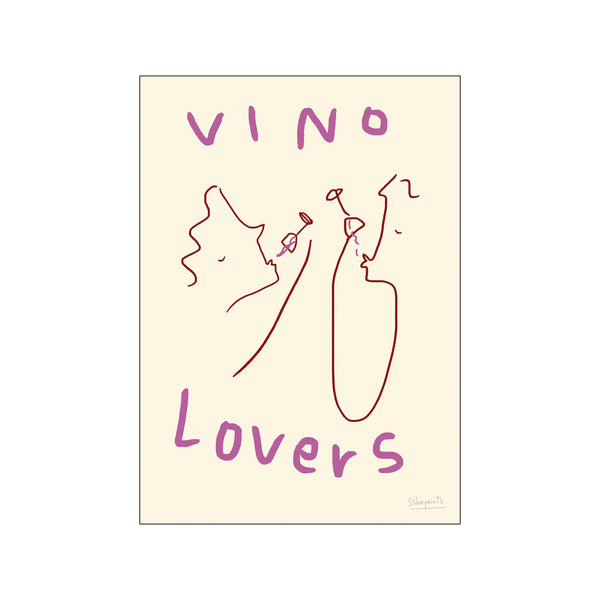 Vino Lovers — Art print by The Poster Club x Ruby Hughes from Poster & Frame