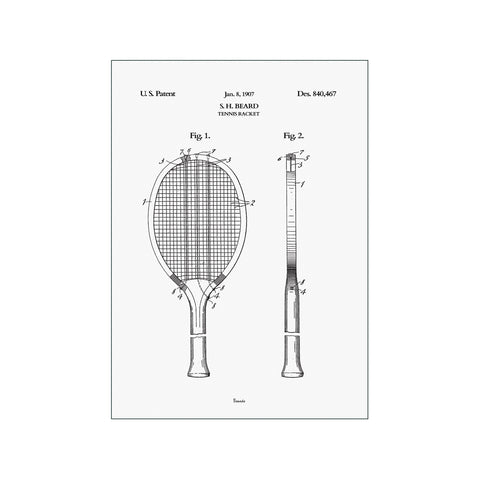 Tennis Racket — Art print by Bomedo from Poster & Frame