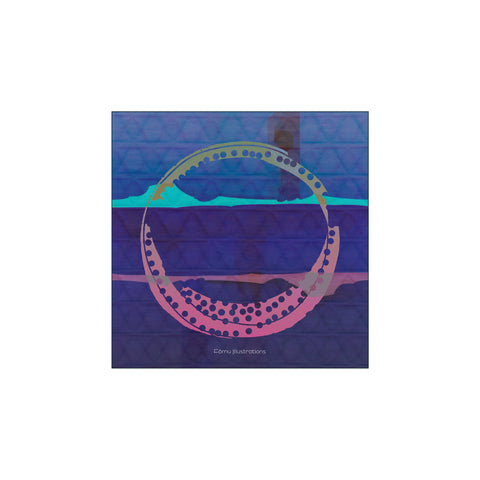 Textures, blue — Art print by Fōmu illustrations from Poster & Frame