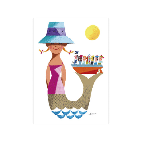 The Little Mermaid & The Canal Tour - Version 1 — Art print by Ib Antoni from Poster & Frame