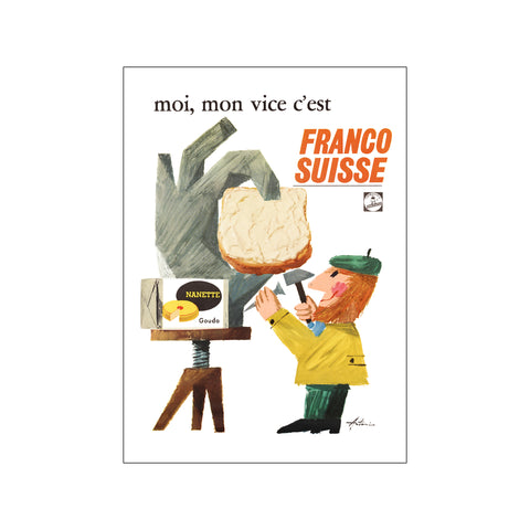 The Spread, The Bread & The Sculptor - Version 2 — Art print by Ib Antoni from Poster & Frame