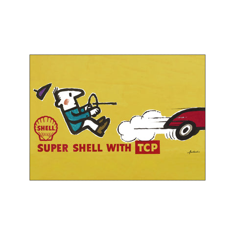 The Yellow Shell Lightning - Version 2 — Art print by Ib Antoni from Poster & Frame