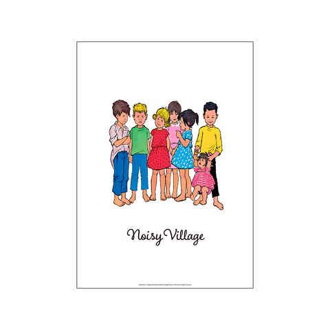 The Children of Noisy Village - Noisy Village — Art print by Astrid Lindgren from Poster & Frame