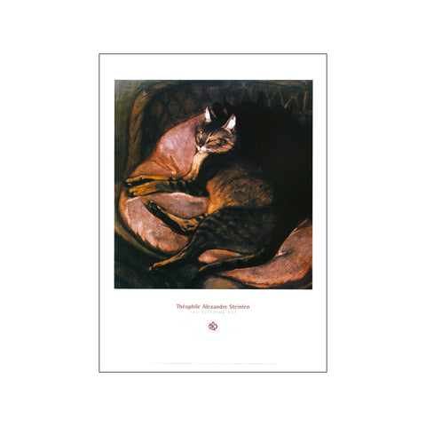 The sleeping cat — Art print by Theophile Alexandre Steinlen from Poster & Frame