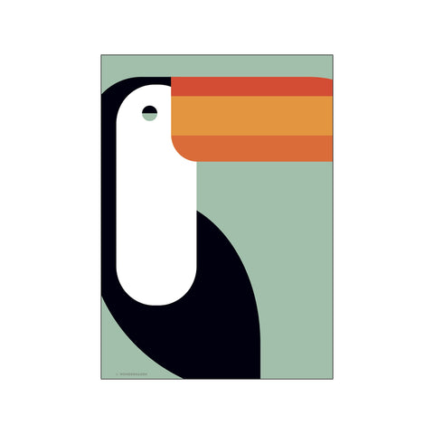 Toucan Green — Art print by Wonderhagen from Poster & Frame