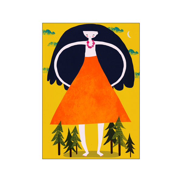 Girant Girl — Art print by Treechild from Poster & Frame