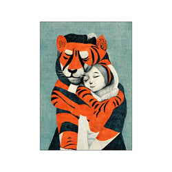 My Tiger And Me — Art print by Treechild from Poster & Frame