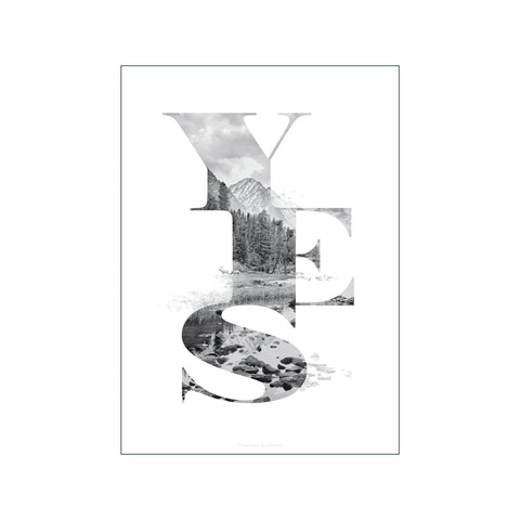 Type Yes — Art print by Faunascapes from Poster & Frame